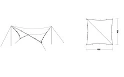 Robens Tarp Polycotton 4 X 4 M Sonnensegel -Tragen Sie Zeltladen. 2340679 1280x1280