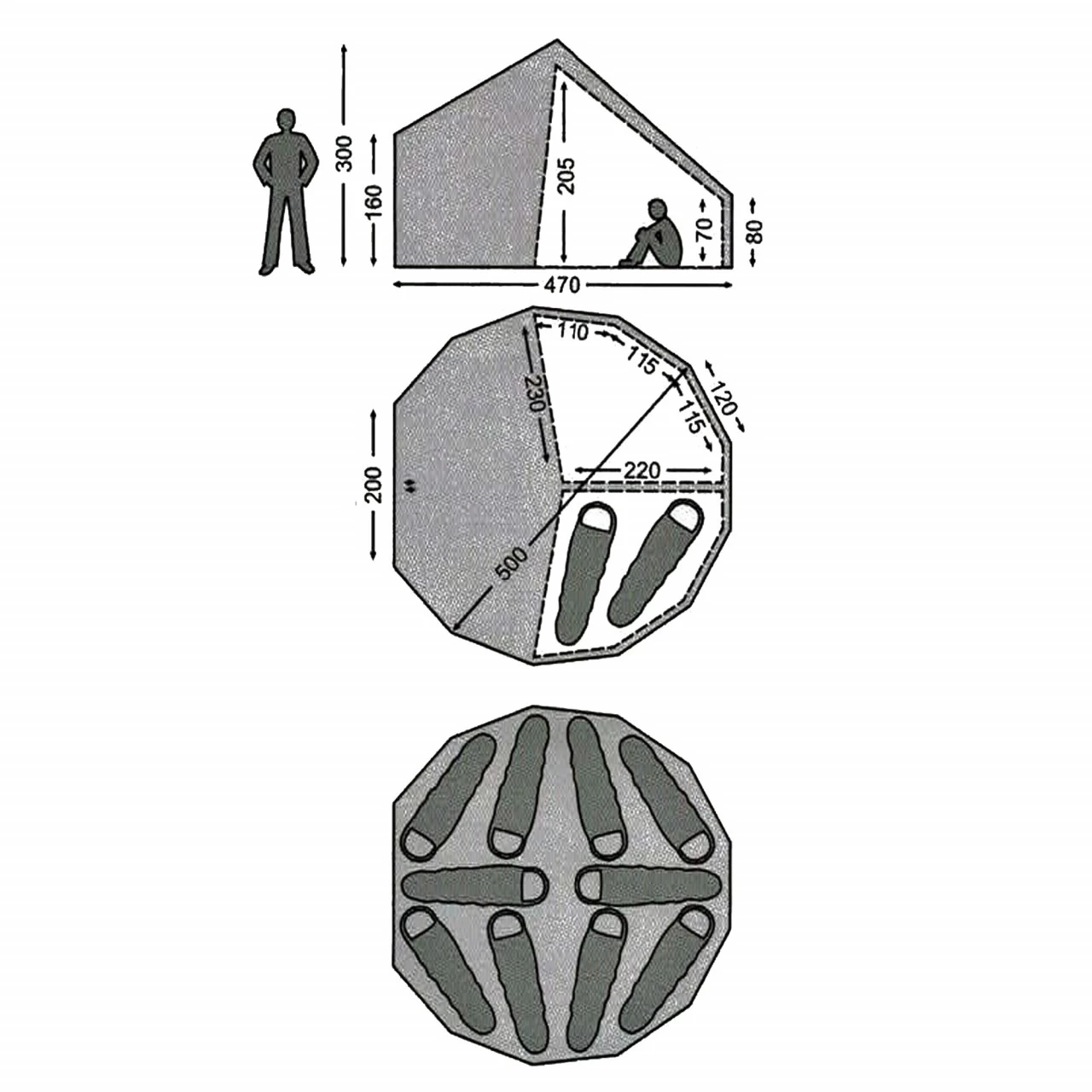 Nordisk Asgard 19.6 Basic Cabin Set Zusatzkabine 4 Nordisk Asgard 19.6 Basic Cabin Set Zusatzkabine – Bild 2
