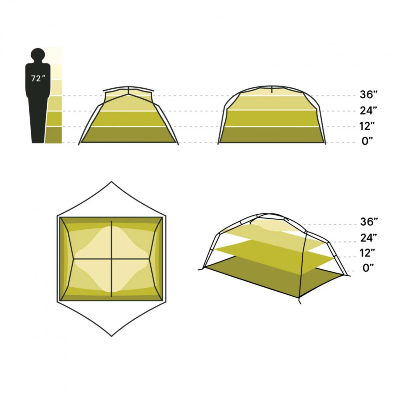NEMO Equipment Aurora 3P Trekkingzelt Inklusive Unterlage 5 NEMO Equipment Aurora 3P Trekkingzelt Inklusive Unterlage – Bild 3