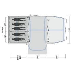 Outwell Mountain Lake 5ATC Familienzelt -Tragen Sie Zeltladen. 6725014 1280x1280