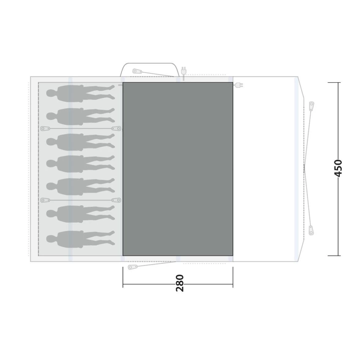 Outwell Flat Woven Carpet Queensdale 8PA Zeltteppich 4 Outwell Flat Woven Carpet Queensdale 8PA Zeltteppich – Bild 2