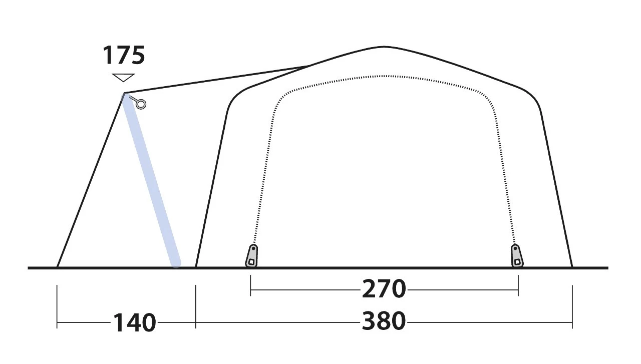 Outwell Airville 6SA Familienzelt 7 Outwell Airville 6SA Familienzelt – Bild 5