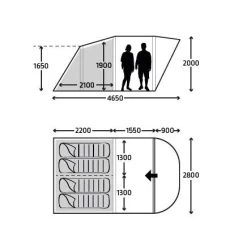 Kampa Brean 4 AIR TC Familienzelt -Tragen Sie Zeltladen. 7369550 1280x1280