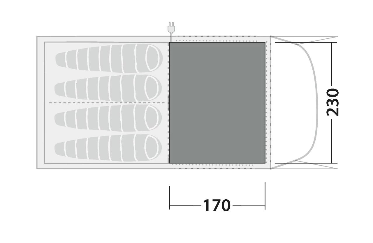 Robens Fleece Carpet Wolf Moon 4XP Zeltteppich 4 Robens Fleece Carpet Wolf Moon 4XP Zeltteppich – Bild 2