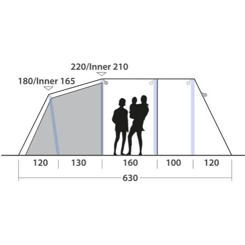 Outwell Wood Lake 5ATC Familienzelt 6 Outwell Wood Lake 5ATC Familienzelt – Bild 4
