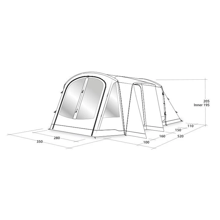 Outwell Nevada 5PE Familienzelt 4 Outwell Nevada 5PE Familienzelt – Bild 2