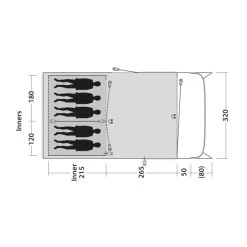 Outwell Greenwood 5 Familienzelt -Tragen Sie Zeltladen. 7958087 1280x1280