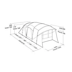Robens Eagle Rock 6+2XP Familienzelt -Tragen Sie Zeltladen. 7979502 1280x1280