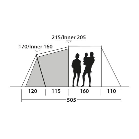 Outwell Springwood 6SG Familienzelt 6 Outwell Springwood 6SG Familienzelt – Bild 4
