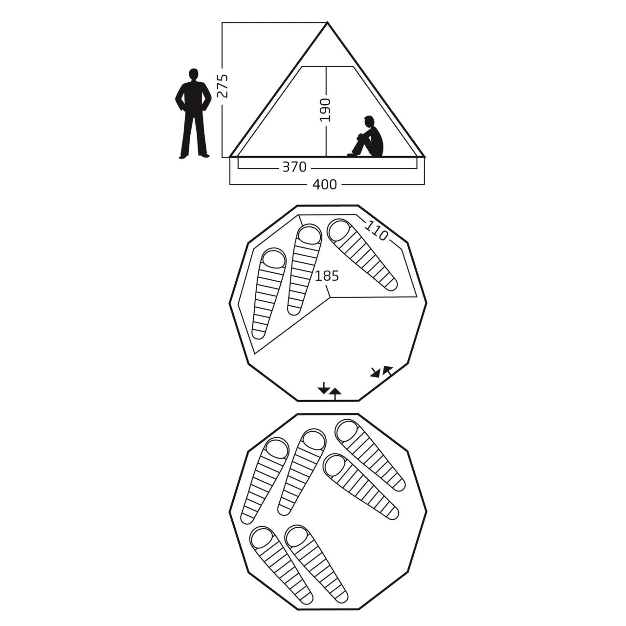Nordisk Alfheim 12.6 Basic Tipi-Zelt 4 Nordisk Alfheim 12.6 Basic Tipi-Zelt – Bild 2