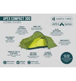Vango Apex Compact 300 Trekkingzelt -Tragen Sie Zeltladen. 8057236 1280x1280