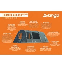 Vango Lismore Air 450 Package Familienzelt -Tragen Sie Zeltladen. 8057452 1280x1280