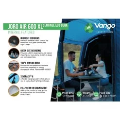 Vango Joro Air 600XL Sentinel Eco Dura Package Familienzelt -Tragen Sie Zeltladen. 8061052 1280x1280
