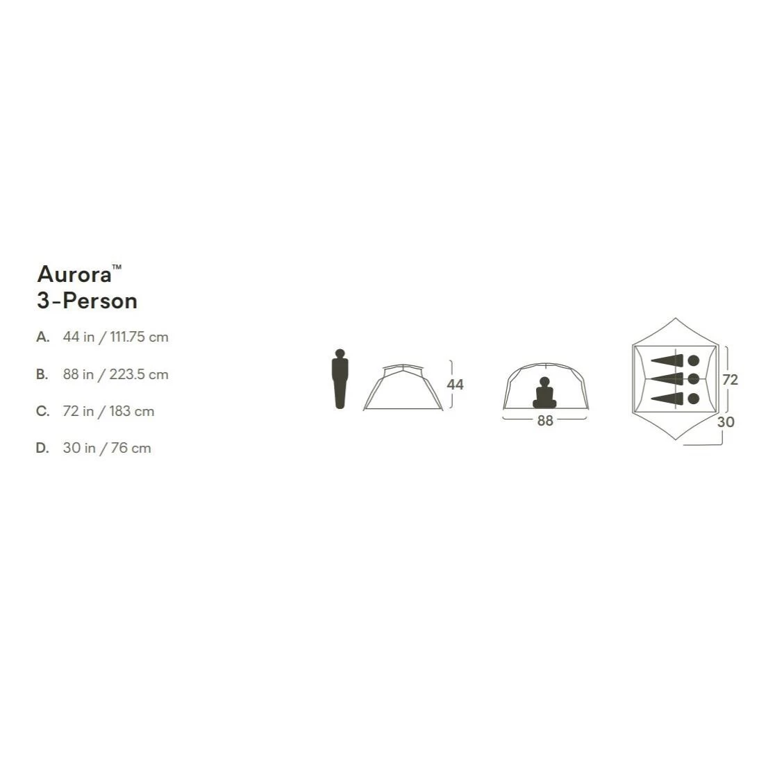NEMO Equipment Aurora 3P Trekkingzelt Inklusive Unterlage 4 NEMO Equipment Aurora 3P Trekkingzelt Inklusive Unterlage – Bild 2