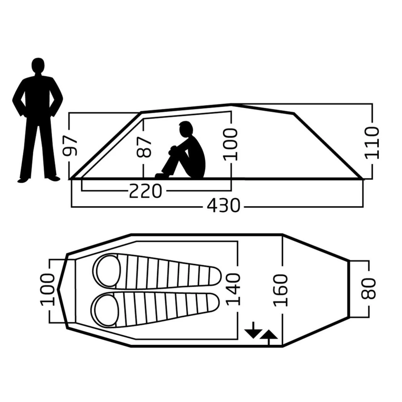 Nordisk Oppland 2 (2.0) PU Trekkingzelt 4 Nordisk Oppland 2 (2.0) PU Trekkingzelt – Bild 2