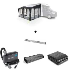 Dometic SET Club AIR Pro 390 L Inkl. Teppich, Unterlage, Andruckstangenset Und Elektrischer Pumpe