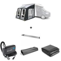 Dometic SET Rally AIR Pro 260 M Inkl. Teppich, Unterlage, Andruckstangenset Und Elektrischer Pumpe